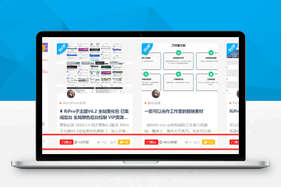 WordPress主题-RiPro主题美化之列表独家测试等标签